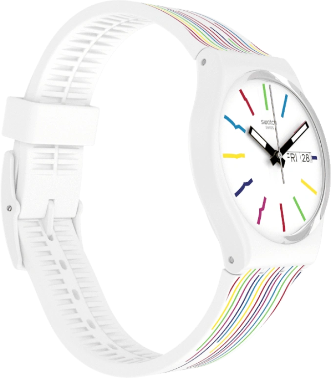 Swatch,Originals 34mm,34mm,Plastic,White,Closed,GW712