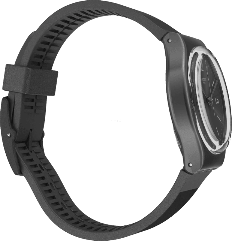 Swatch,Originals 34mm,34mm,Plastic,Black,Quartz,Round,GB430