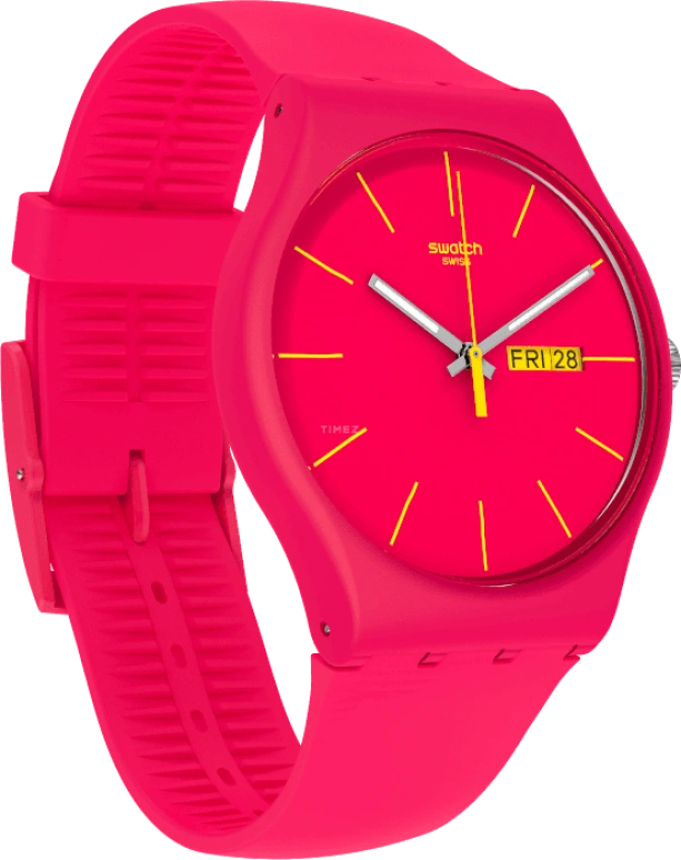 Swatch,CLASSIC ,Plastic,Red,SUOR704