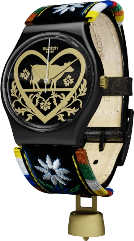 Swatch,Originals 34mm,34mm,Plastic,Black,GB285