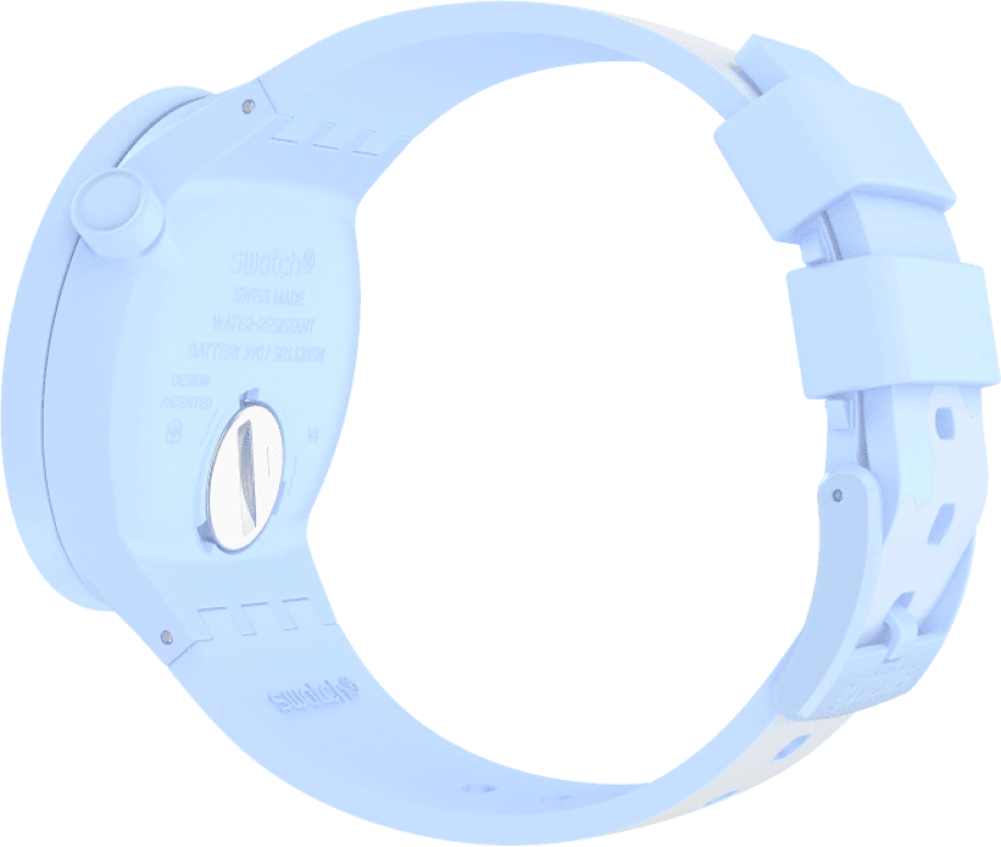 Swatch,THE BOLD 47mm,47mm,Bioceramic,Ceramic,Blue,Sapphire,Crystal Glass,SB03N102