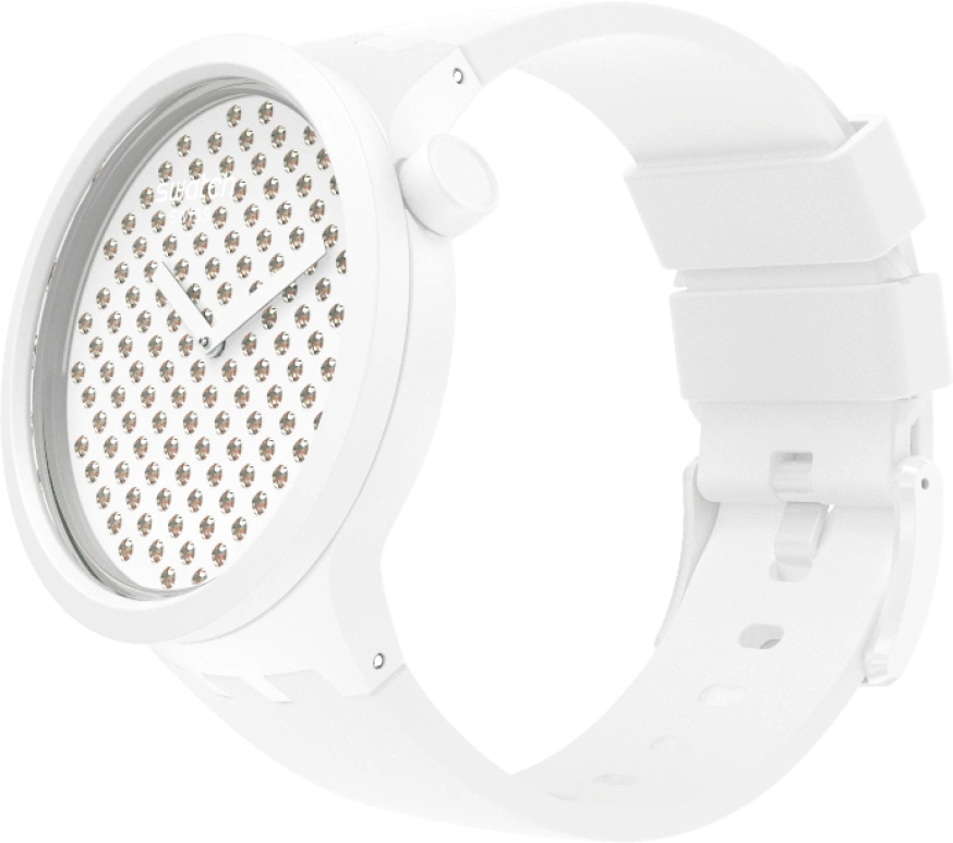 Swatch,THE BOLD 47mm,47mm,Plastic,White,SO27Z106