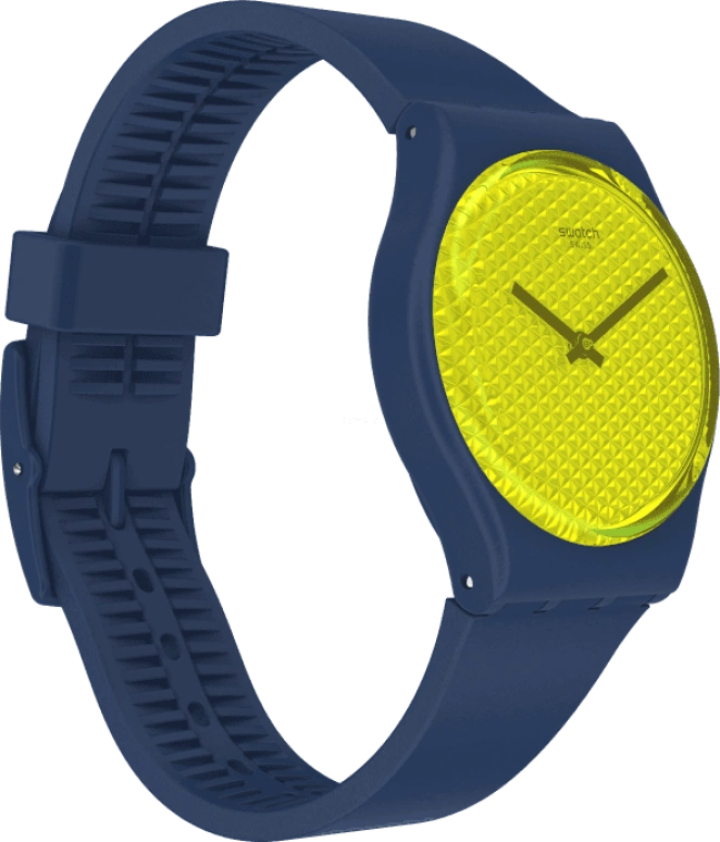 Swatch,Originals 34mm,34mm,Plastic,Yellow,GN266