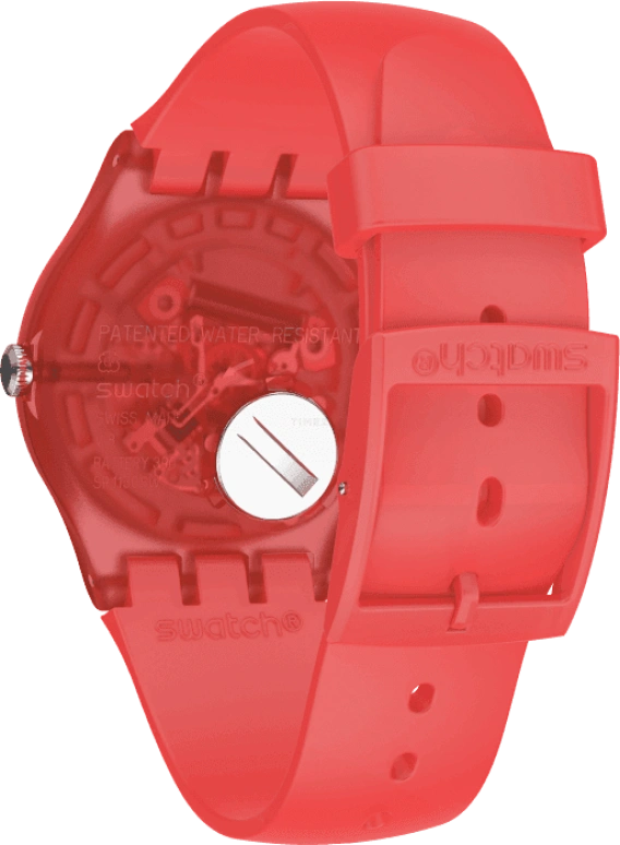 Swatch,Originals 41mm,41mm,Plastic,Red,SUOO105