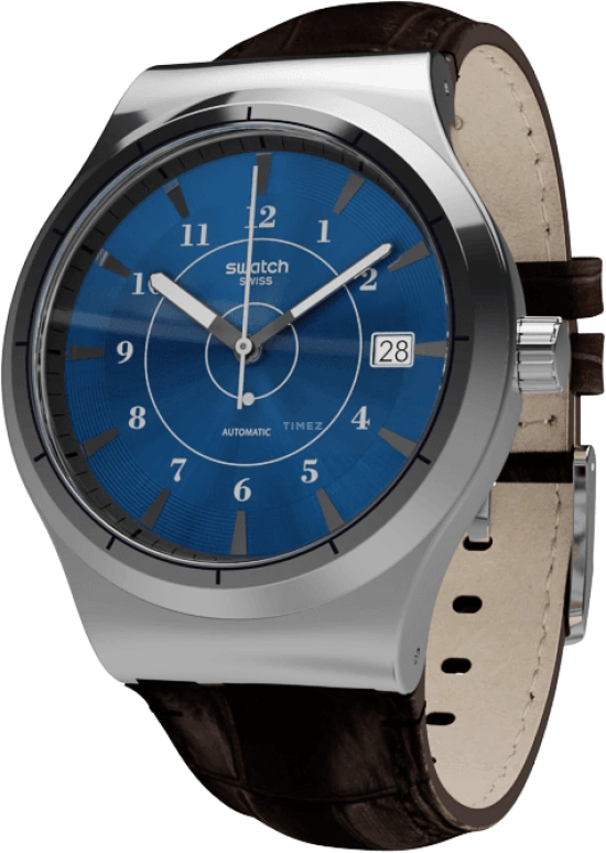 Swatch,Sistem 51 42mm,42mm,Stainless Steel,Blue,Automatic,Day,90hours,YIS404