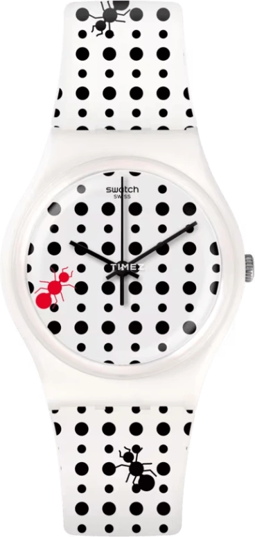 Swatch,Originals 34mm,34mm,Plastic,White,Quartz,Tonneau,GW184