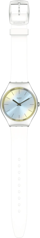Swatch,Other 38mm,38mm,Stainless Steel,Blue,Yellow,Gradient,Quartz,Sapphire,Crystal Glass,Round,SYXS141