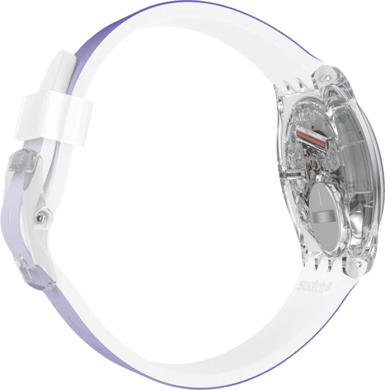 Swatch,Originals 34mm,34mm,Plastic,Purple,Green,Sapphire,Crystal Glass,GE718