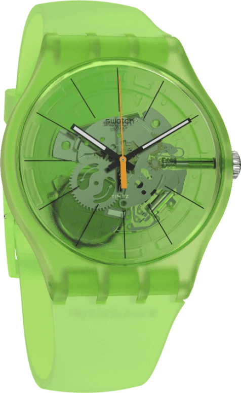 Swatch,Originals 41x47.40mm,41x47.40mm,Plastic,Green,SUOG118