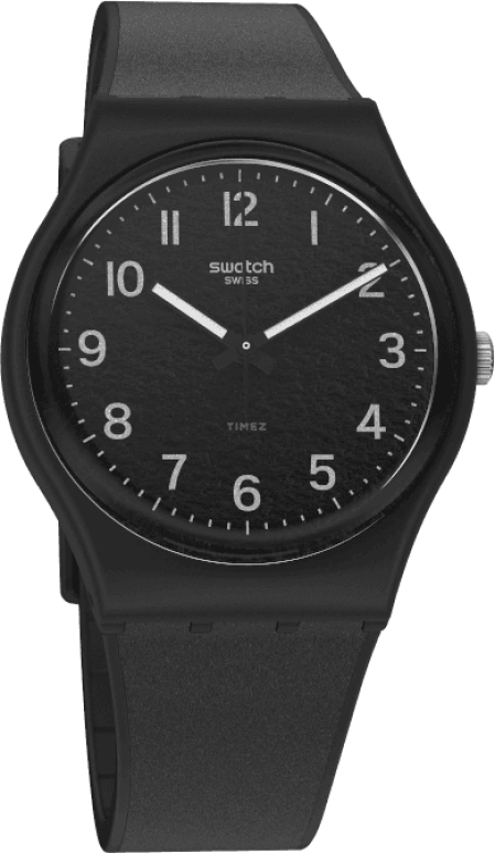 Swatch,Originals 34mm,34mm,Plastic,Black,GB326