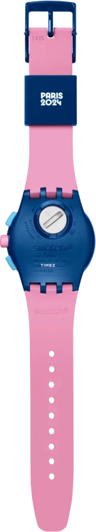 Swatch,Originals 42mm,42mm,Plastic,Blue,Quartz,Chronograph,Day,SUSN420