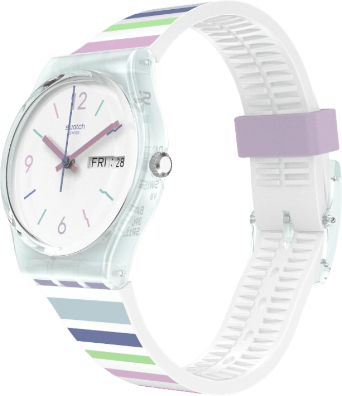 Swatch,Originals 34mm,34mm,Plastic,White,Open,GL702
