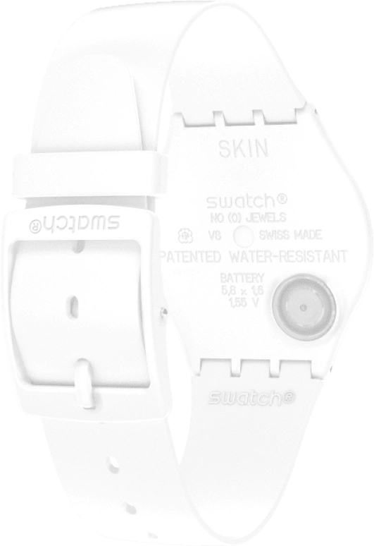 Swatch,SKIN 34mm,34mm,Ceramic,White,Quartz,SS09W100