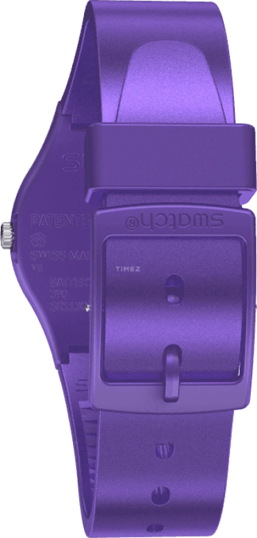 Swatch,Originals 34mm,34mm,Plastic,Purple,GV402
