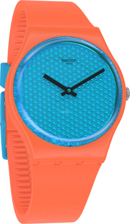Swatch,Originals 34mm,34mm,Plastic,Blue,GO121
