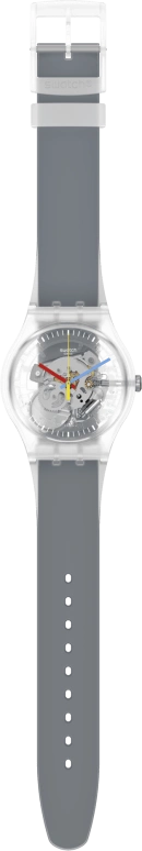 Swatch,Originals 41mm,41mm,Plastic,Skeleton,Quartz,Round,Transparent,SUOK157