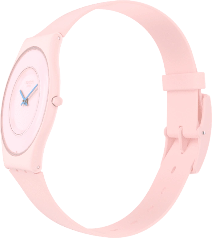 Swatch,SKIN 34mm,34mm,Ceramic,Pink,Closed,SS09P100