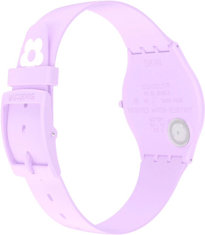 Swatch,SKIN 34mm,34mm,Ceramic,Multi-Color,Quartz,Round,Pink,SS09V101