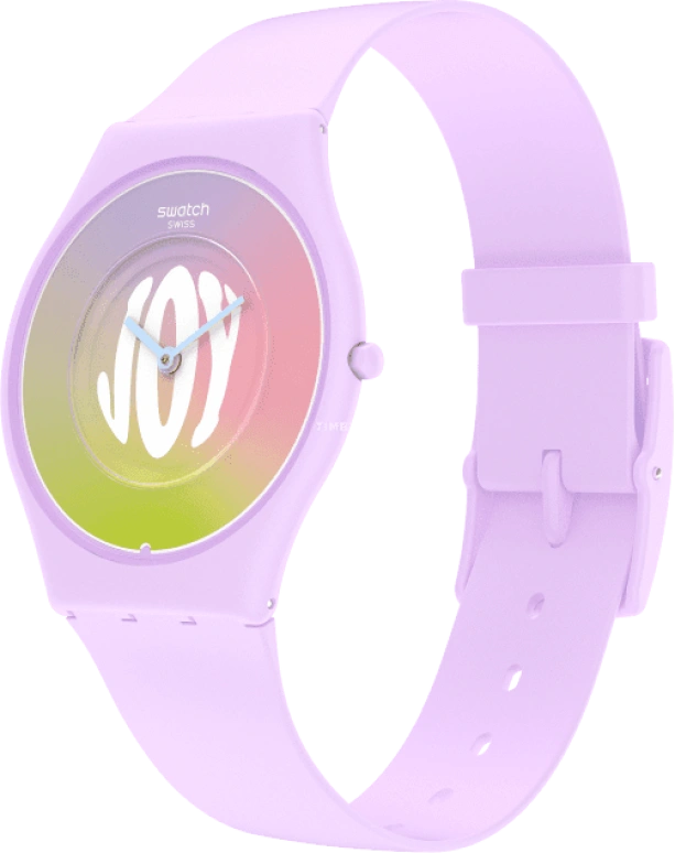 Swatch,SKIN 34mm,34mm,Ceramic,Multi-Color,Quartz,Round,Pink,SS09V101