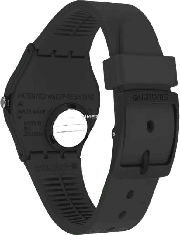 Swatch,Originals 34x39.20mm,34x39.20mm,Plastic,White,Quartz,Tonneau,Black,GB328