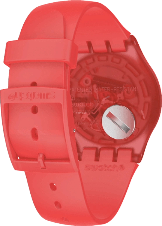 Swatch,Originals 41mm,41mm,Plastic,Red,SUOO105