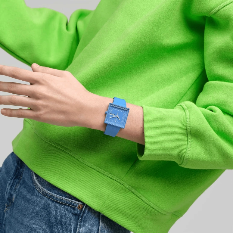 Swatch,Originals 41.80mm,41.80mm,Bioceramic,Blue,Quartz,Date,Day,SO34S700