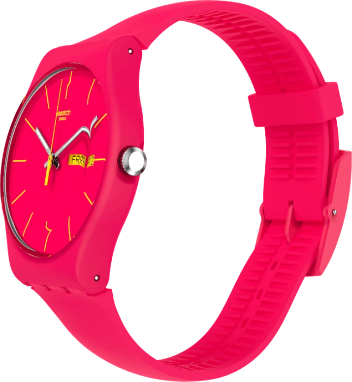 Swatch,CLASSIC ,Plastic,Red,SUOR704