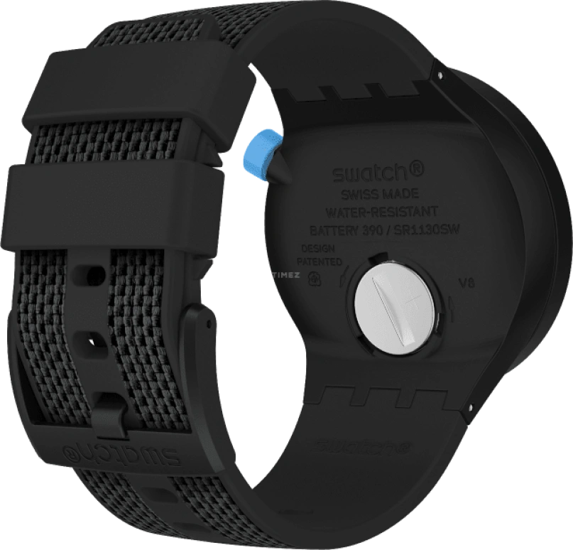 Swatch,THE BOLD 47mm,47mm,Plastic,Black,Sapphire,Crystal Glass,SO27B118