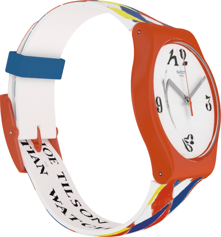 Swatch,Originals 41mm,41mm,Plastic,White,Sapphire,Crystal Glass,SUOZ312S