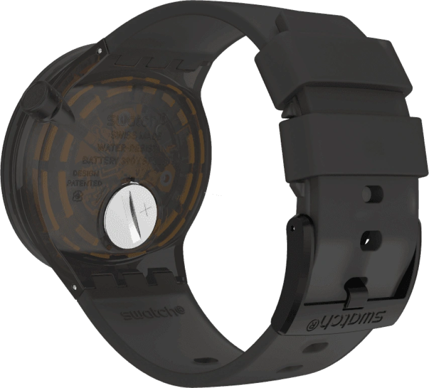 Swatch,THE BOLD 47mm,47mm,Plastic,Coffee,Brown,SO27B112