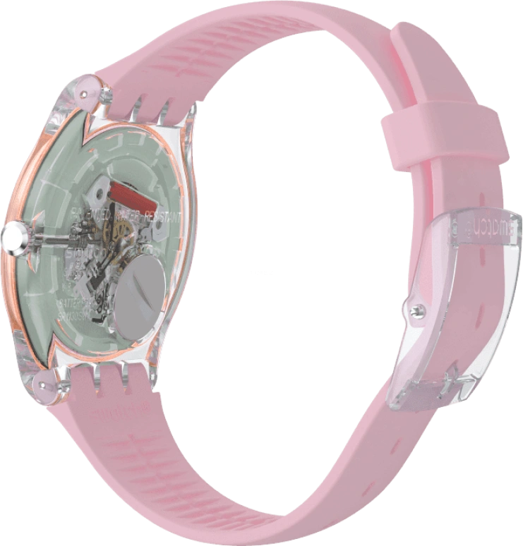 Swatch,Originals 41mm,41mm,Plastic,Pink Red,Red,SUOK710