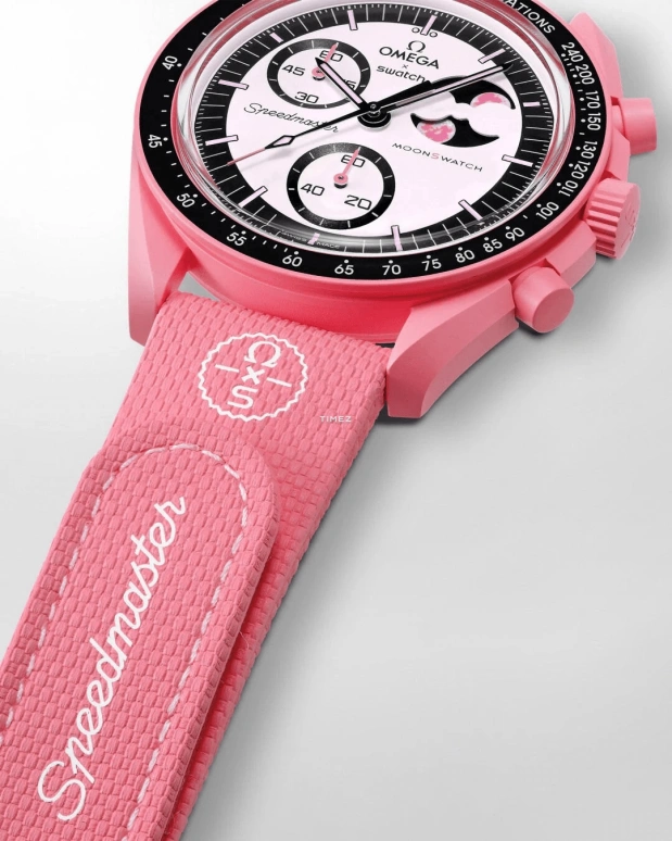 Swatch,MoonSwatch 42mm,42mm,Bioceramic,Dual,Black,Silver,Quartz,Chronograph,Moonphase,SO33P700