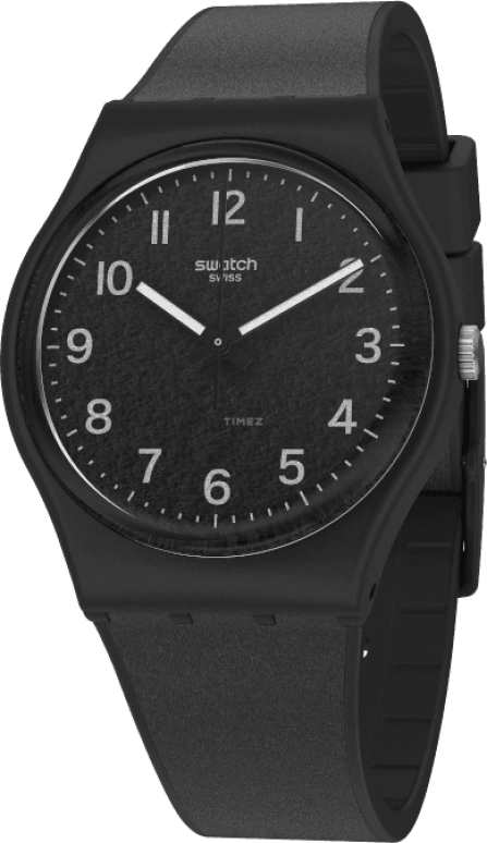 Swatch,Originals 34mm,34mm,Plastic,Black,GB326