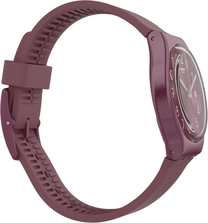 Swatch,Originals 34mm,34mm,Plastic,Purple Red,Closed,GR405