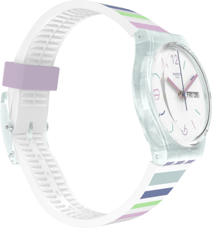Swatch,Originals 34mm,34mm,Plastic,White,Open,GL702