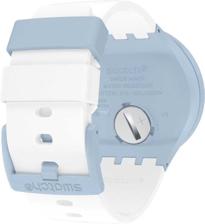 Swatch,THE BOLD 47mm,47mm,Bioceramic,Ceramic,White,SB03N101