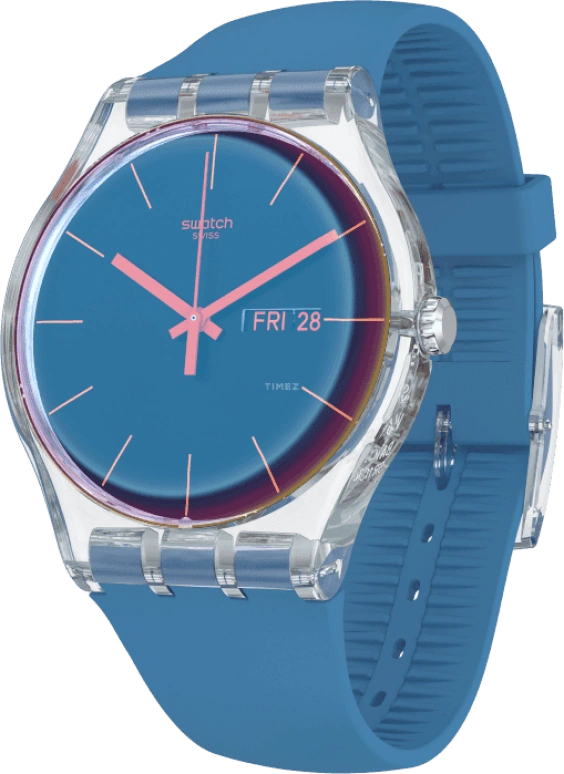 Swatch,Originals 41mm,41mm,Plastic,Blue,SUOK711