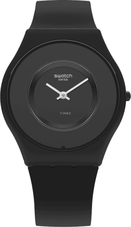 Swatch,SKIN 34mm,34mm,Ceramic,Black,Quartz,Round,SS09B100