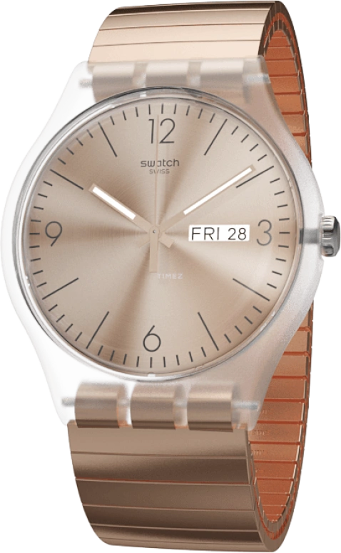 Swatch,Originals 41mm,41mm,Plastic,Gold,SUOK707