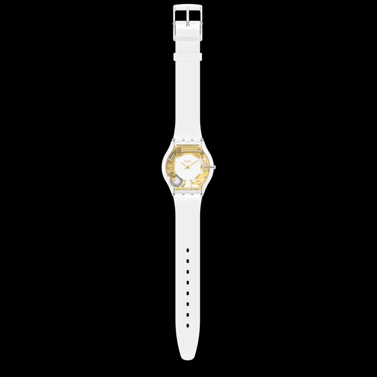 Swatch,Other 34mm,34mm,Bio-sourced,White,Quartz,Sapphire,Crystal Glass,Round,SS08K106,SS08K106-S14