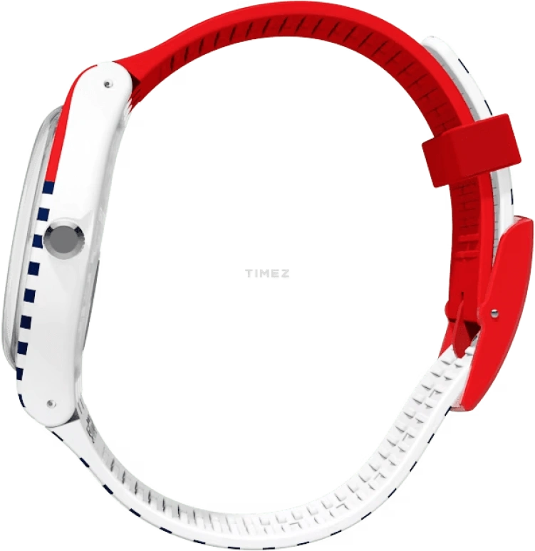 Swatch,Originals 41mm,41mm,Plastic,White,Blue,Red,Quartz,Sapphire,Crystal Glass,Round,SUOW140