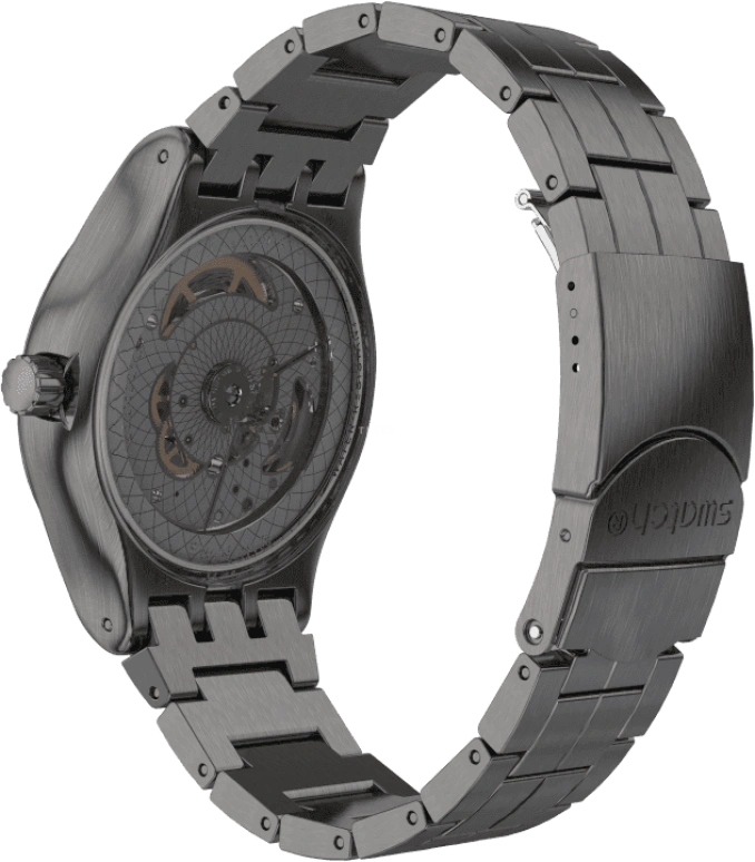 Swatch,IRONY 42mm,42mm,Stainless Steel,Open,YIM400G