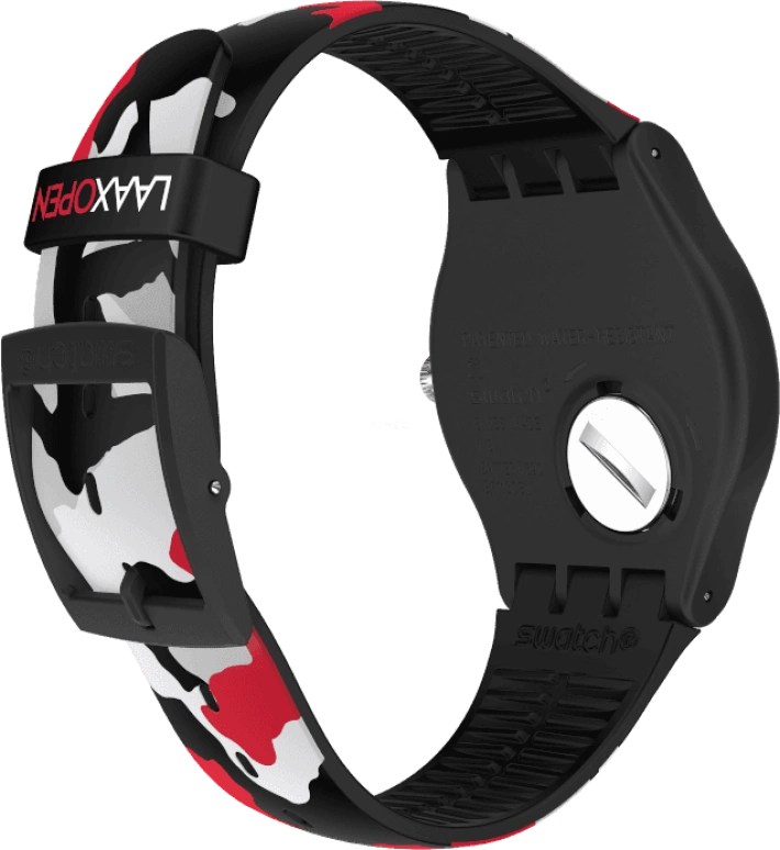 Swatch,Originals 41mm,41mm,Plastic,Black,SUOB714C