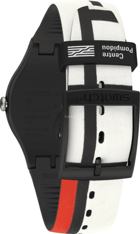 Swatch,Originals 41mm,41mm,Plastic,Black,Quartz,Sapphire,Crystal Glass,Round,SUOZ344