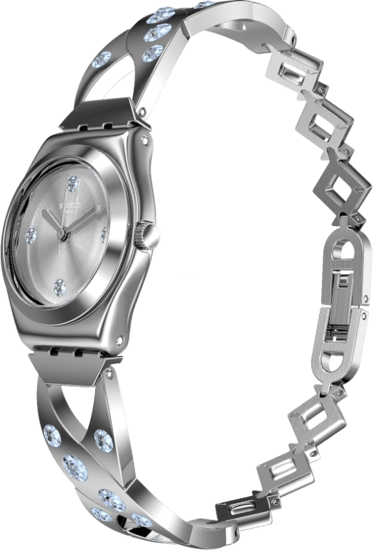 Swatch,IRONY 25mm,25mm,Stainless Steel,Silver White,YSS332G