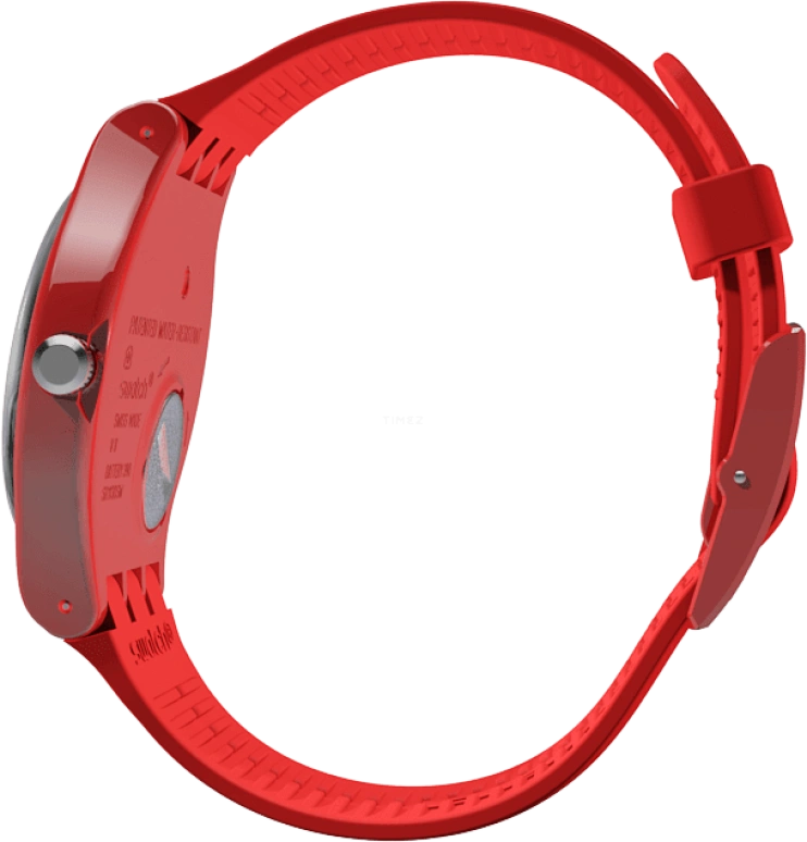 Swatch,Originals 41mm,41mm,Plastic,Red,SUOR106