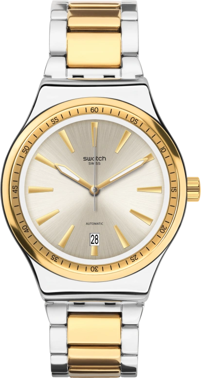 Swatch,IRONY 42mm,42mm,Gold,Open,YIS429G