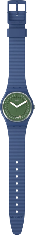 Swatch,Originals 34mm,34mm,Bio-sourced,Green,Quartz,Sapphire,Crystal Glass,Round,SO28N403