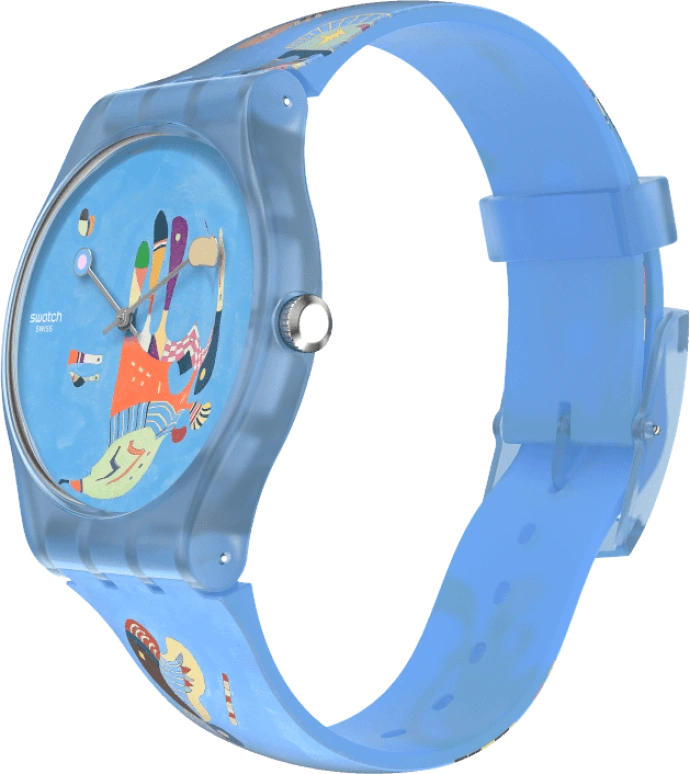 Swatch,Originals 41mm,41mm,Plastic,Blue,Quartz,Sapphire,Crystal Glass,Round,SUOZ342