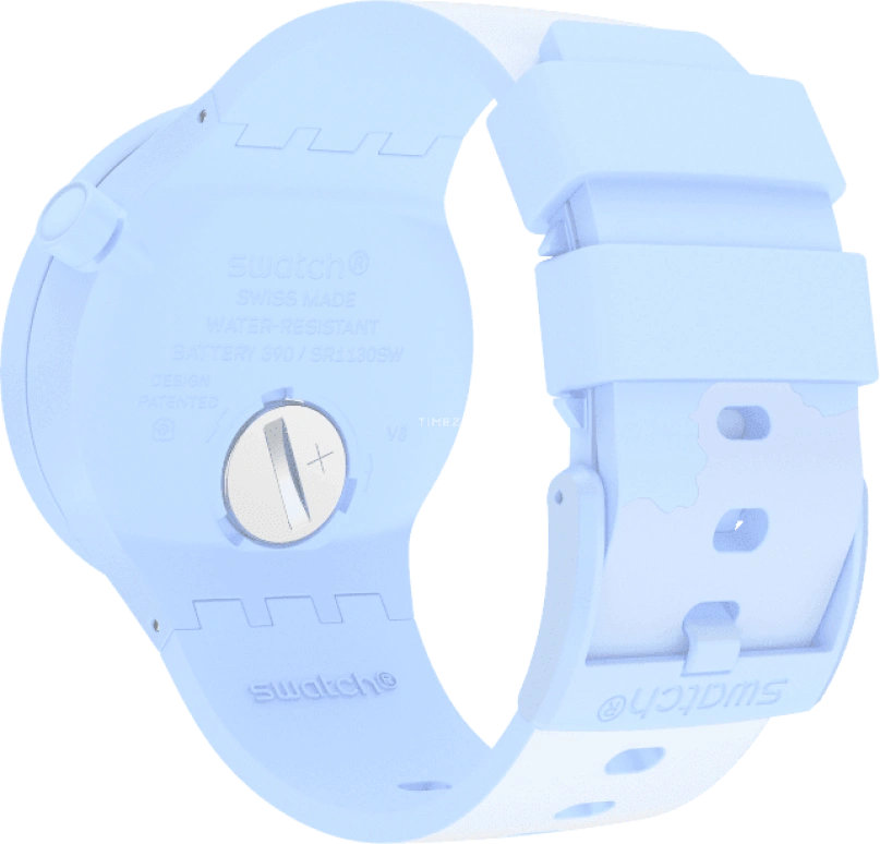 Swatch,THE BOLD 47mm,47mm,Bioceramic,Ceramic,Blue,Sapphire,Crystal Glass,SB03N102